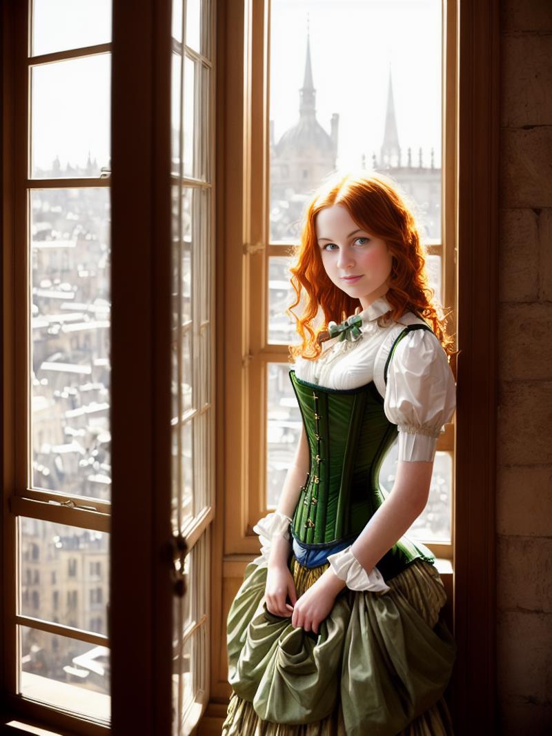 00002-3214391978-Style-Empire, A beautiful girl (1girl_1.3), (solo_1.3), standing at a palace bay window, facing viewer, by Antoine Blanchard, by.png